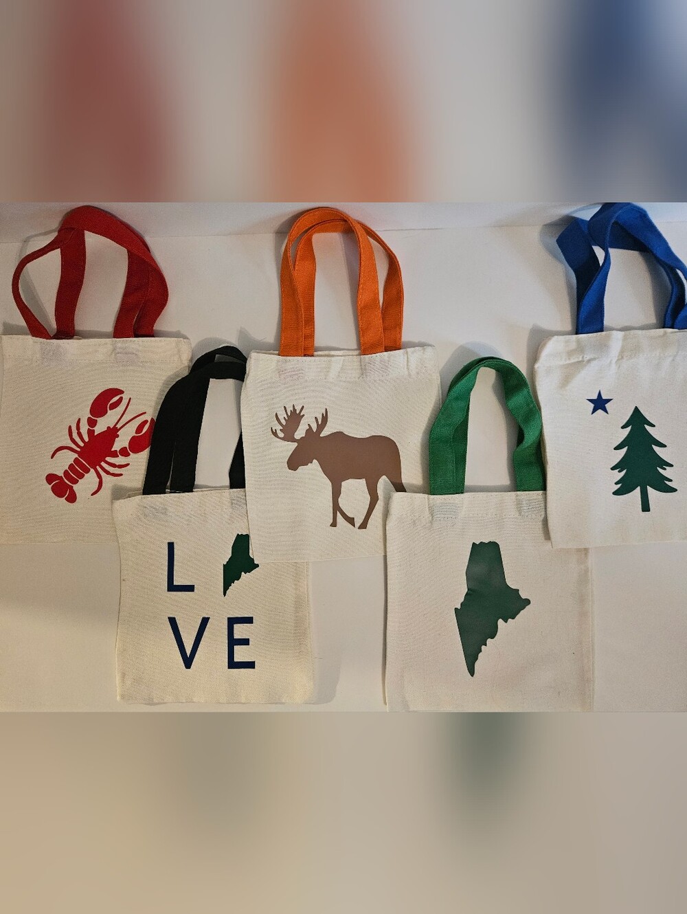 Made In Maine Inspired Canvas Tote Gift Bags!